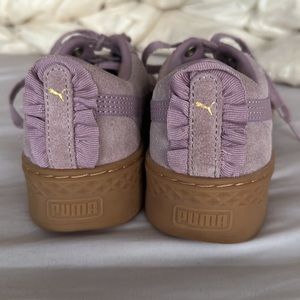 Adorable Lavender Puma Smash Platform Frill